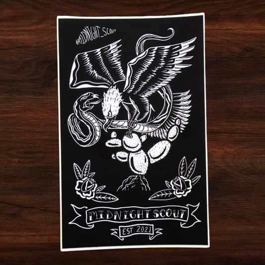 Eagle and snake sticker