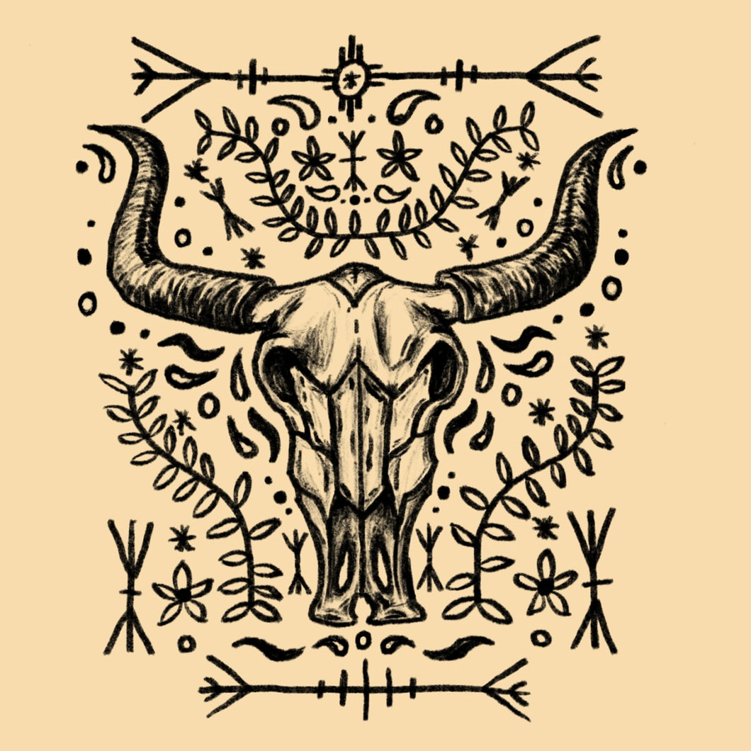 Bull Skull Graphic Tee