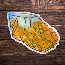 Load image into Gallery viewer, Orange Calcite Holographic Sticker
